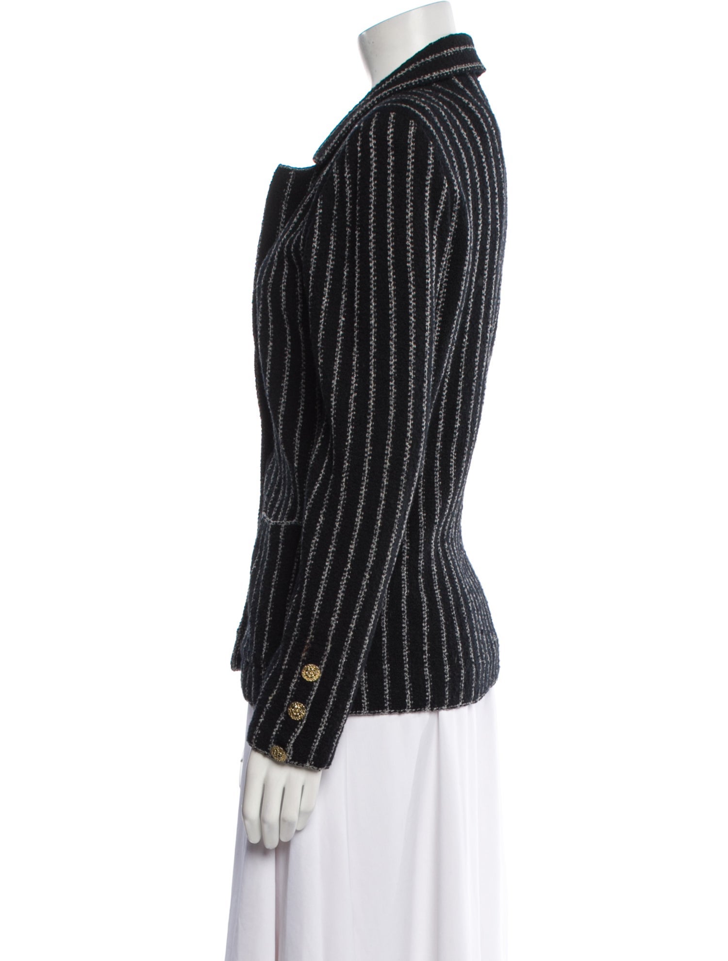 Adolfo Striped Blazer